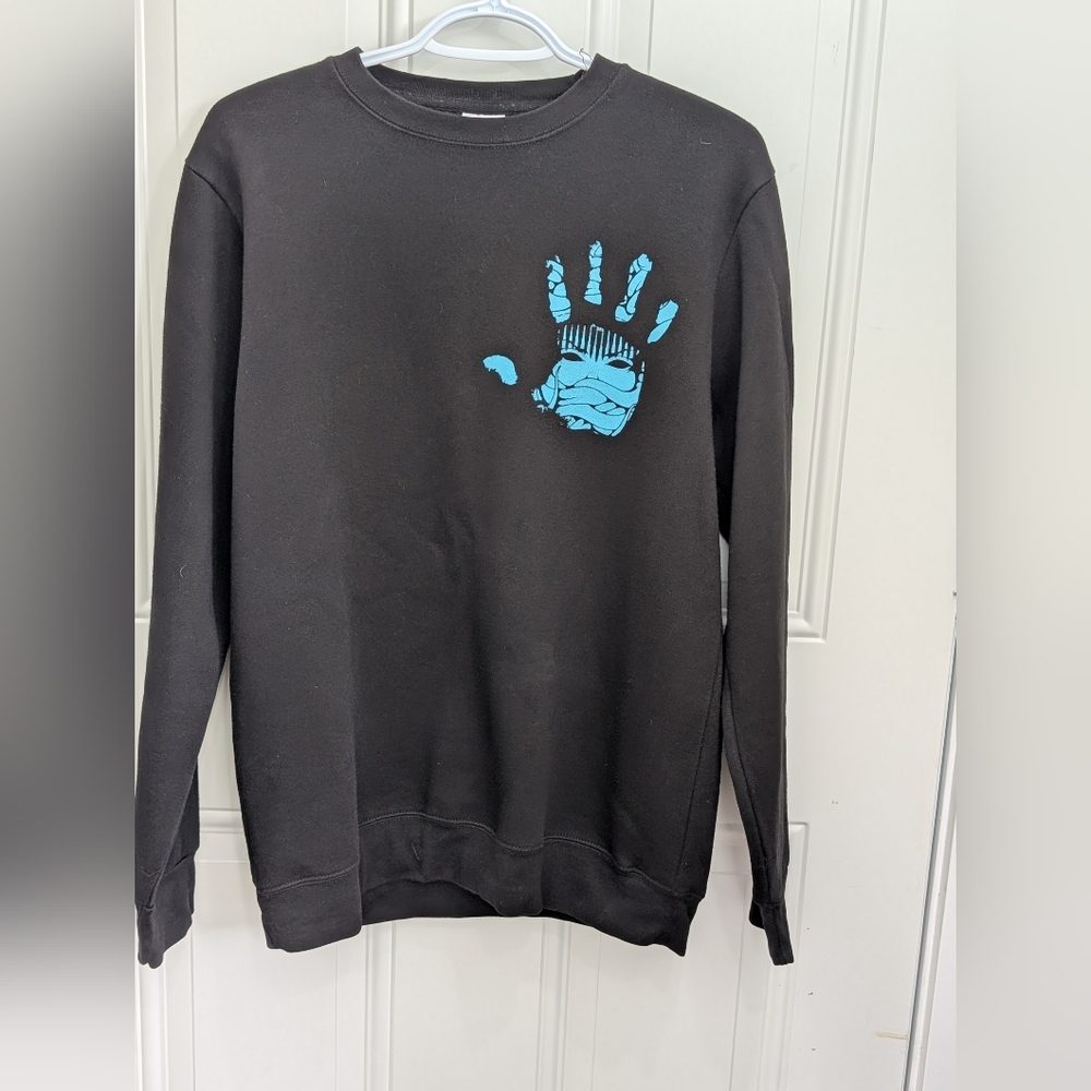 Crooks & Castles Black Sweatshirt with Blue Graphic